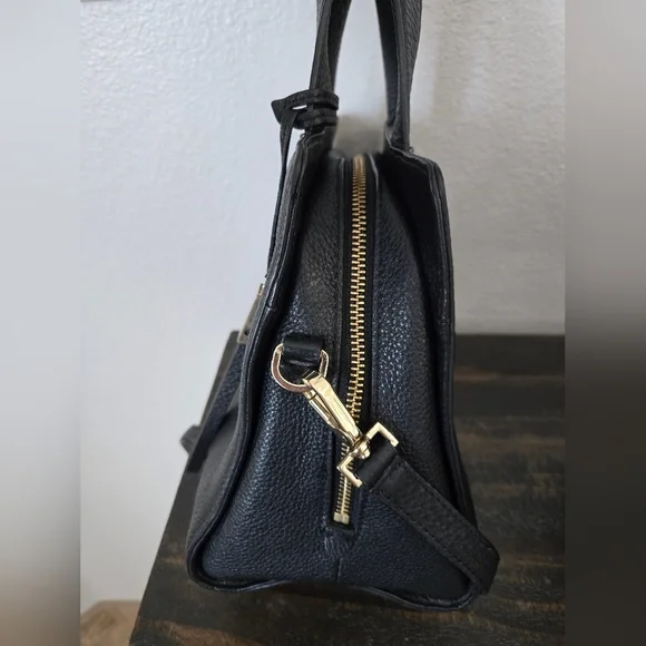 Kate Spade Grey Street Dominque Black Satchel with Gold Accents - Picture 8 of 12